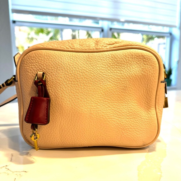 J.Crew Signet Bag Italian Pale Pink Leather Crossbody - Picture 4 of 17